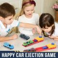 Toys World | Ejection Racing Alloy Racing Toy Car-Training Practical Ability, Kids Alloy Tin Sliding Track Catapult Set Includes 1 Catapult + 4 Metal Cars | Fun, Fast & Interactive Toy for Kids. 
