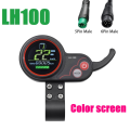 LH100 LCD Display Dashboard Throttle Meter 24V-60V for Electric Scooter Ebike LCD Display Speedometer Replacement Parts Accessories (6PIN). 