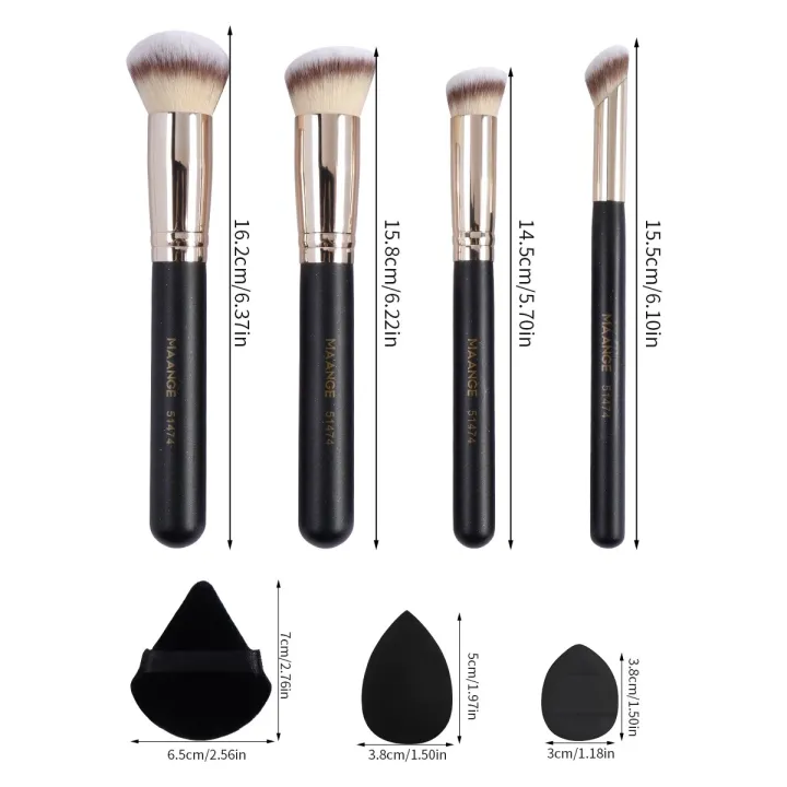 Bizzy%20MAANGE%2011PCS%20Makeup%20Tool%20Kit%204PCS%20Makeup%20Brush%20Wih%20Powder%20Puff%20Makeup%20Sponge%20Finger%20Air%20Cushion%20Puff%20Concealer%20Blend%20Eyeshadow%20-%20Image%202