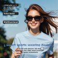 Wenefang Sutuiying Hot GS05 Smart Glasses For Men 2 in 1 UV Protection Portable Polarized Hot Selling Anti-blue light Black Frame White Lenses Music Sunglasses. 