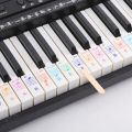 Piano Sticker Transparent Piano Keyboard Sticker 49/54/61/88 Key Electronic Keyboard 88 Key Piano Stave Note Sticker for Piano Keys. 