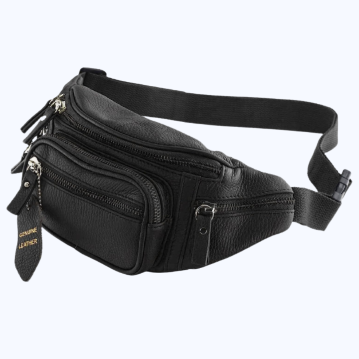 PU Leather Vintage Fanny Pack Multifunction Outdoor Waist Cross Body Belt Bag For Unisex | PU Leather Fanny Pack For Unisex