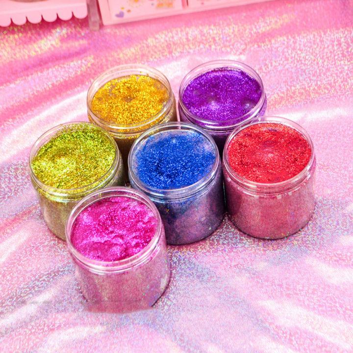 【Best Price Guaranteed】mylb Pearl gradually graded metal powder series finished product slame poke mud ins popular decompression toys 6 colors for gift