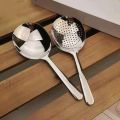 Practical 304 Stainless Steel Large Soup Spoon Rust-proof Food Grade Big Colander Deepen Simple Communal Spoon Restaurants. 