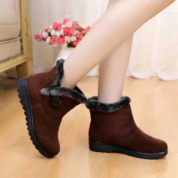 Winter%20Snow%20Flat%20Cotton%20Boots%20For%20Women%20-%20Fashion%20%7C%20Women's%20Footwear%20%7C%20Boots%20For%20Women%20%7C%20Shoes%20For%20Women%20%7C%20-%20Image%204