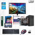 Desktop Set with Intel Core i7 6th Generation, 8GB Ram, 256GB SSD, Intel Integrated Graphics, 19" Consistent HD Monitor, keyboard and Mouse and Wifi Dongle/Ethernet Cable. 