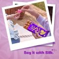 Cadbury Dairy Milk Silk Heart Blush Valentine's Gift Pack Chocolate Bar, 144 g (Pack of 3). 