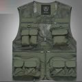 Plus Size Half Tactical Multi Pocket Jacket For Men. 