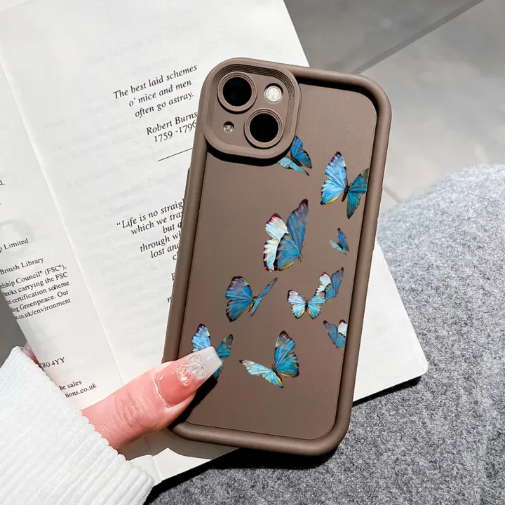 Hontinga%20for%20OPPO%20A58%204G%20Back%20Cover%20Blue%20Butterflies%20Pattern%20Ladder%20Soft%20Camera%20Protection%20Rubber%20Phone%20Case%20-%20Image%207