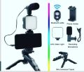 Luxury Video: for selfie light , tripod for applicable, accessories, blog, video kit, mobile phone, DSLR camera, video recording, 360 LED remote control with microphone, live streaming. 