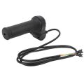 Durable Waterproof Electric Bike Throttle Grip with 2 Keys Twist Handlebar Full Twist Throttle 3-Pin Connector Speed Controller Grip Electric Scooter. 