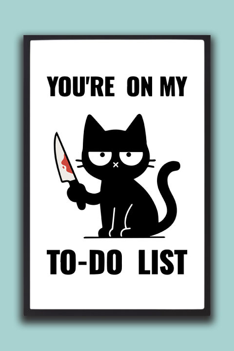Funny%20Cat%20Wall%20Frame%20%E2%80%93%20You%E2%80%99re%20on%20My%20To-Do%20List%20%7C%20One%20Piece%20Frame%20-%20Image%202