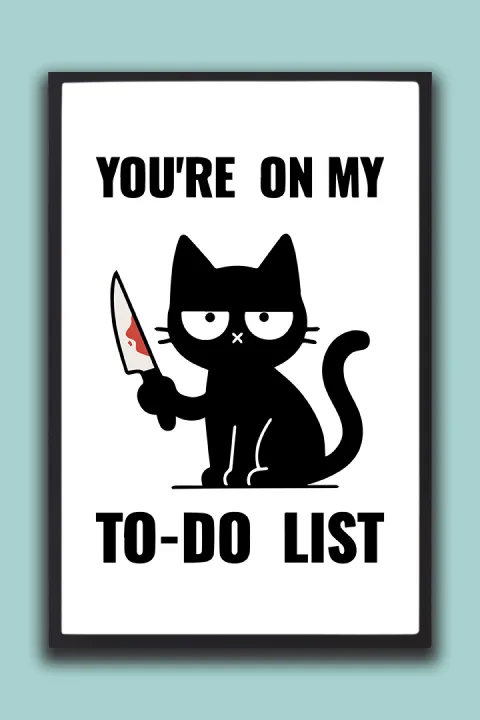 Funny%20Cat%20Wall%20Frame%20%E2%80%93%20You%E2%80%99re%20on%20My%20To-Do%20List%20%7C%20One%20Piece%20Frame%20-%20Image%202