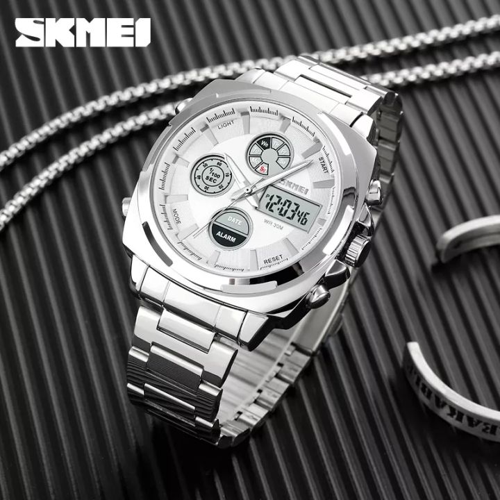 Skmei 1673 Dual Time Multifunction Quartz Watch Big Dial High-Hero