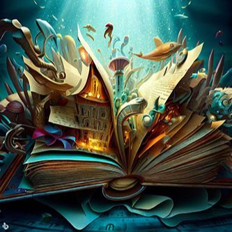 Book lovers / Bookworms / Novel reader's Fantasy Magic Book 0012 Wall Hang Canvas Art Print With Wooden Back Frame by Suva Trades