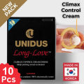 Unidus Long-Love Premium Korean Condoms with Climax Control Cream, 10 Pcs. 