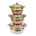 Copper Hundi Set - 3Pc. 