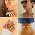 Polymer Clay 10Pcs Random Fruit Beads For Jewelry Making- 10Mm. 
