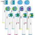 CELMIA 12PCS Brush Head nozzles for Oral B Electric Toothbrush Replacement Portable Head Refill Sensitive Floss Cross Action for Oralb. 