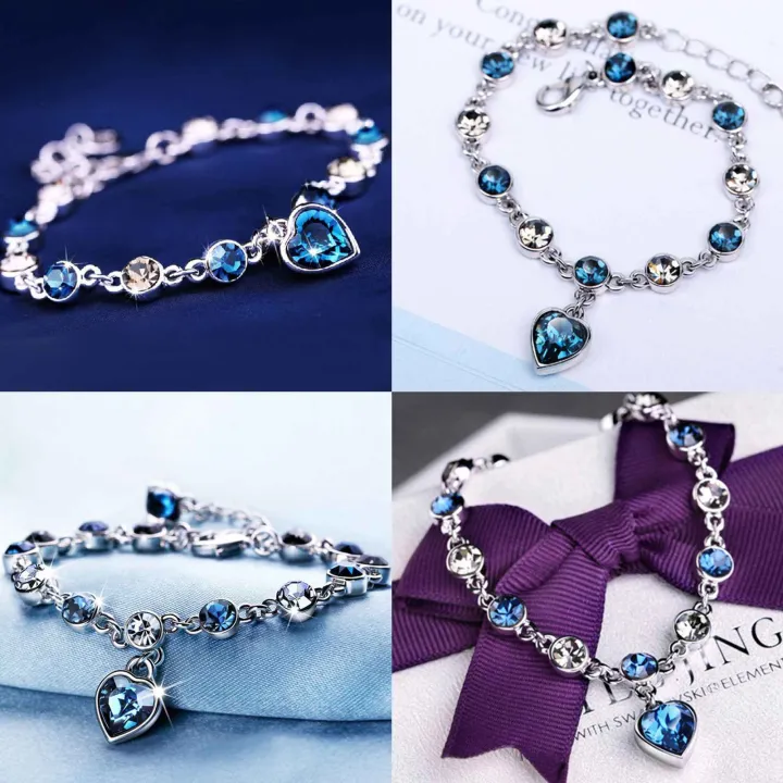 %E2%80%9CLove%20Echo%E2%80%9D%207%20Inches%20Adjustable%20Blue%20Purple%20Heart%20Bracelets%20For%20Women%20Rose%20Gold%20Bangle%20Bracelet%20With%20Austria%20Crystals,%20Mum%20Bracelet%20Birthday%20Gifts%20For%20Women:%20Clothing%20-%20Image%209