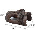 (GGBR) Aquarium Decoration Cave, Resin - Hollow Tree Trunk Log Aquarium Ornament Fish Tank Wood Hideout for Betta. 