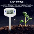 OYPFXMI TA290 Digital Soil Hygrometer Moisture Meter Temperature Humidity Tester with Probe for Gardening Farming. 