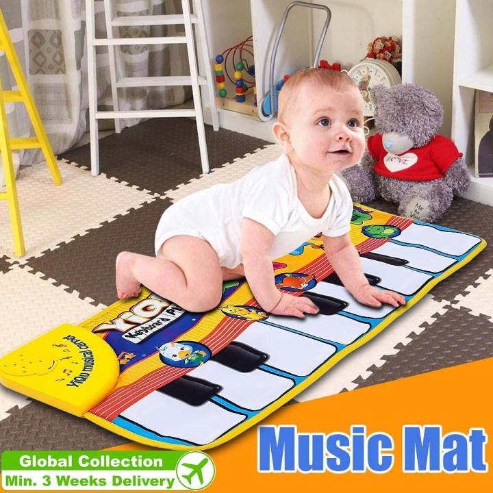 Piano Music Keyboard Touch Play Music Singing Carpet Mat Blanket  Gift Kids Educational Toy