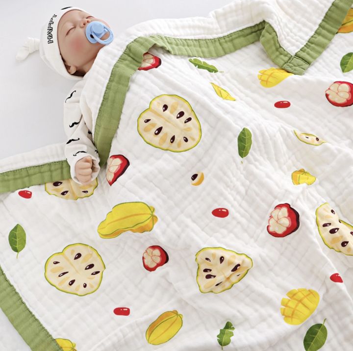 KidsSansar%20-%20Baby%20100%25%20Cotton%20Super%20Soft%20Muslin%20Blanket%20-%20Image%203