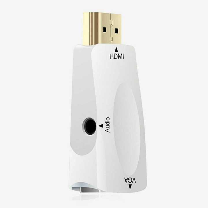 Hdmi Male To Vga Female 1080P Video Converter Adapter Cable 3.5Mm Audio ...