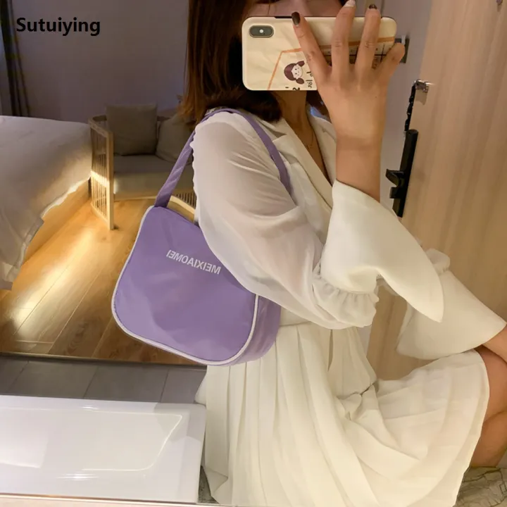 Sutuiying%20Fashion%20Handbag%20Classic%20Texture%20Delicate%20Creative%20Chic%20Women%20Hot%20Selling%20Vintage%20Simple%20Nylon%20Totes%20Ladies%20Travel%20Shoulder%20Bags%20-%20Image%202