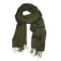Muktinath Green Pashmina Shawl Stall Size For Women. 
