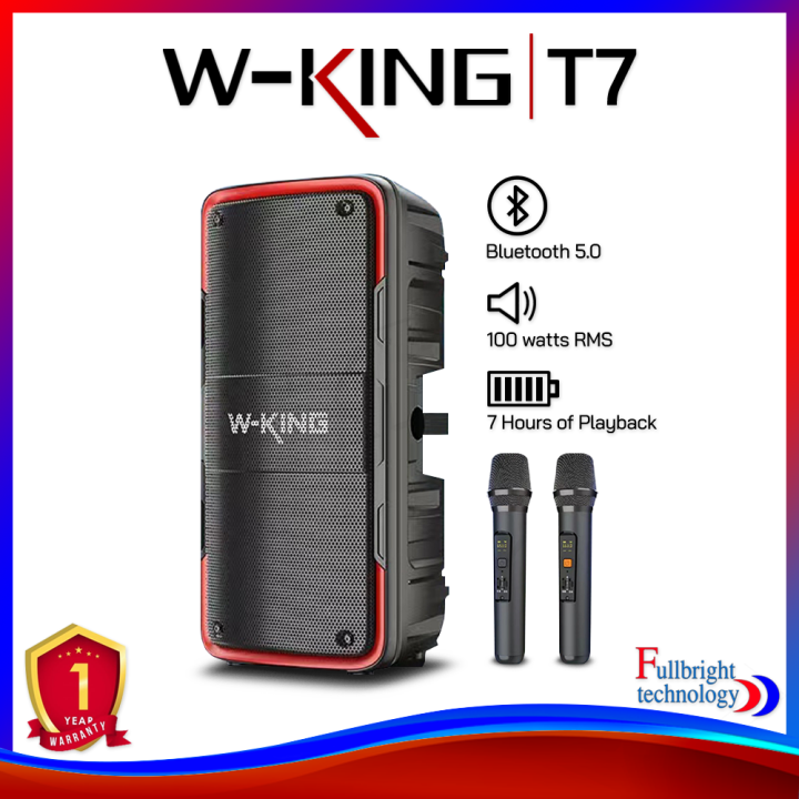 W-King%20Speaker%20Karaoke%20Bluetooth%20Portable%20Wireless%20T7,%202Mic%20Party%20Box%20Original%20Speker%20Travelling%20Portable%20WKING%20-%20Image%204