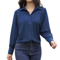 Womens Long Sleeve Office Shirt Tops Pink XXL. 
