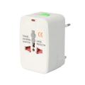 Universal Travel Surge Protector Adapter - White. 