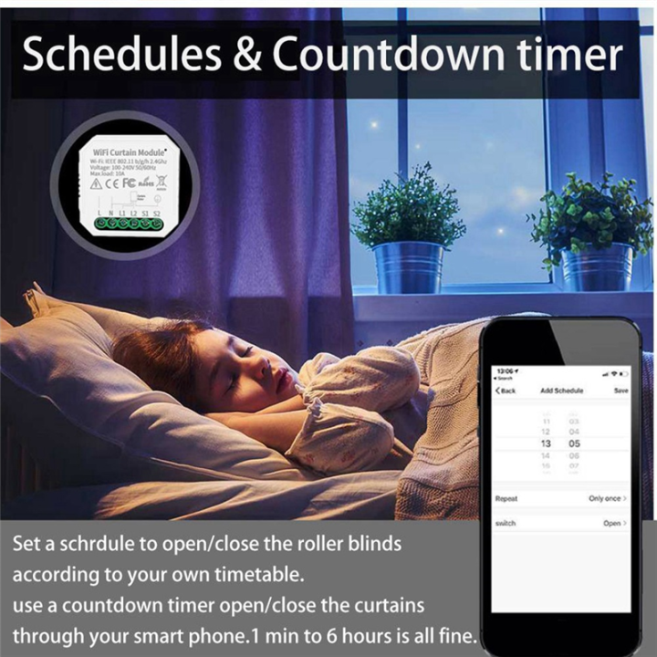 1%20PCS%20Tuya%20WIFI%20Smart%20Curtain%20Module%20Switch%20APP%20Remote%20Control%20White%20Plastic%20for%20Alexa%20Home%20Voice%20Control%20-%20Image%206
