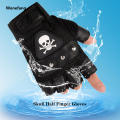 Wenefang Fingerless Male Antiskid Sunscreen Breathable Wear-resistant Riding Gloves, Fishing Climbing Outdoor Sports Bike Gloves for Men. 