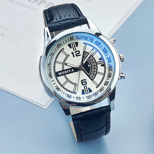 [Hot selling all over the internet] Men's Watch Digital Luxury Leather Strap High-End Stylish Quartz Watch Trendy Clearance Fashion [Top-notch quality]