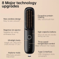Wireless Hair Straightening Comb Straightening Comb Curling Iron Hair Straightener Black. 