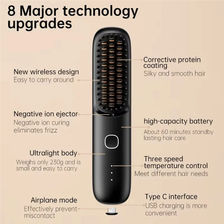 Wireless%20Hair%20Straightening%20Comb%20Straightening%20Comb%20Curling%20Iron%20Hair%20Straightener%20Black%20-%20Image%204