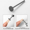 Cutter grinder grinding disc drill bit electric head polishing nails removal diamond nail burr T mill cuticle art tool. 