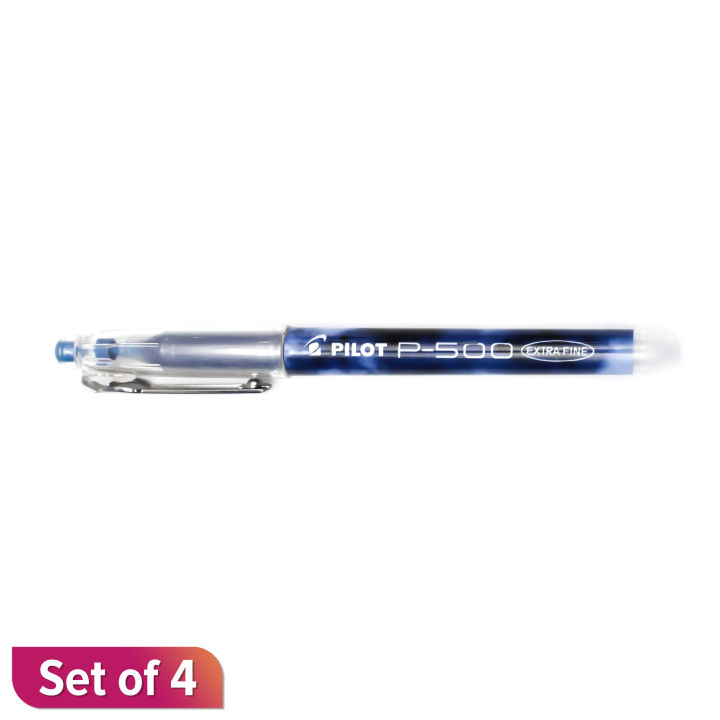 Pilot%20P%20500%20Extra%20Fine%20Point%200.5%20Gel%20Ink%20Roller%20Ball%20Pen%20(4%20Pcs%20Pack)%20-%20Image%202