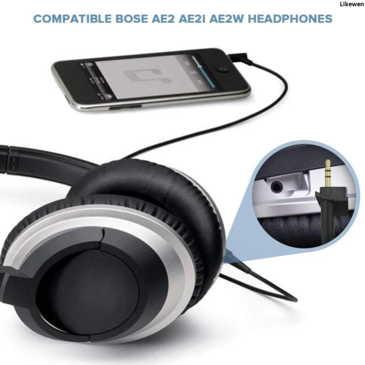 LikewenFifty%20percent%20discount%20OFC%20Replacement%20Cable%20Extension%20Cord%20For%20Bose%20AE2%20AE2i%20AE2w%20Around%20Ear%20SoundLink%20Audio%20Headphones%20-%20Image%205