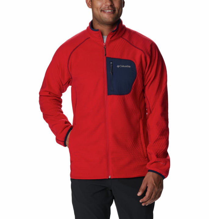 Columbia Men's Outdoor Tracks Full Zip II, Black/City Grey, M - View #7