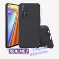 Realme 7 Case Matte Black Silicone Soft TPU Cover Realme7 Black. 