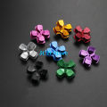 Metal Dpad ABXY Buttons for PS4 Controller Custom Replacement Aluminum Analog Stick Joystick for PS4 Game Accessories. 