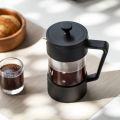 French Press Coffee Maker 1 Litre Glass Coffee Press Coffee Maker for Home Travel Camping (Black, 1000 Ml (5 Cups)). 