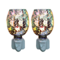 JINMY 2X Electric Plug in LED Aroma Diffuser Lamps Wax Melt Oil Burner -UK Plug. 