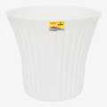 White Color Gem Flower Pot, Gamala Size 9013 - 10 Inch. 