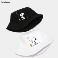 Sutuiying 1pc Snoopy Printed Bucket Hat Breathable Sun Hat Outdoor Sports Vacation Travel Foldable Fisherman Cap For Men Women Spr. 