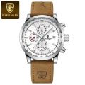 POEDAGAR brand fashionable luxury waterproof luminous chronograph date quartz men's watch. 